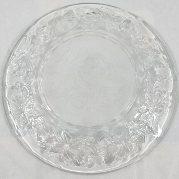 Fantasia Princess House Crystal & Frosted Bottom Dessert Appetizer Plates - 4 - Picture 8 of 15